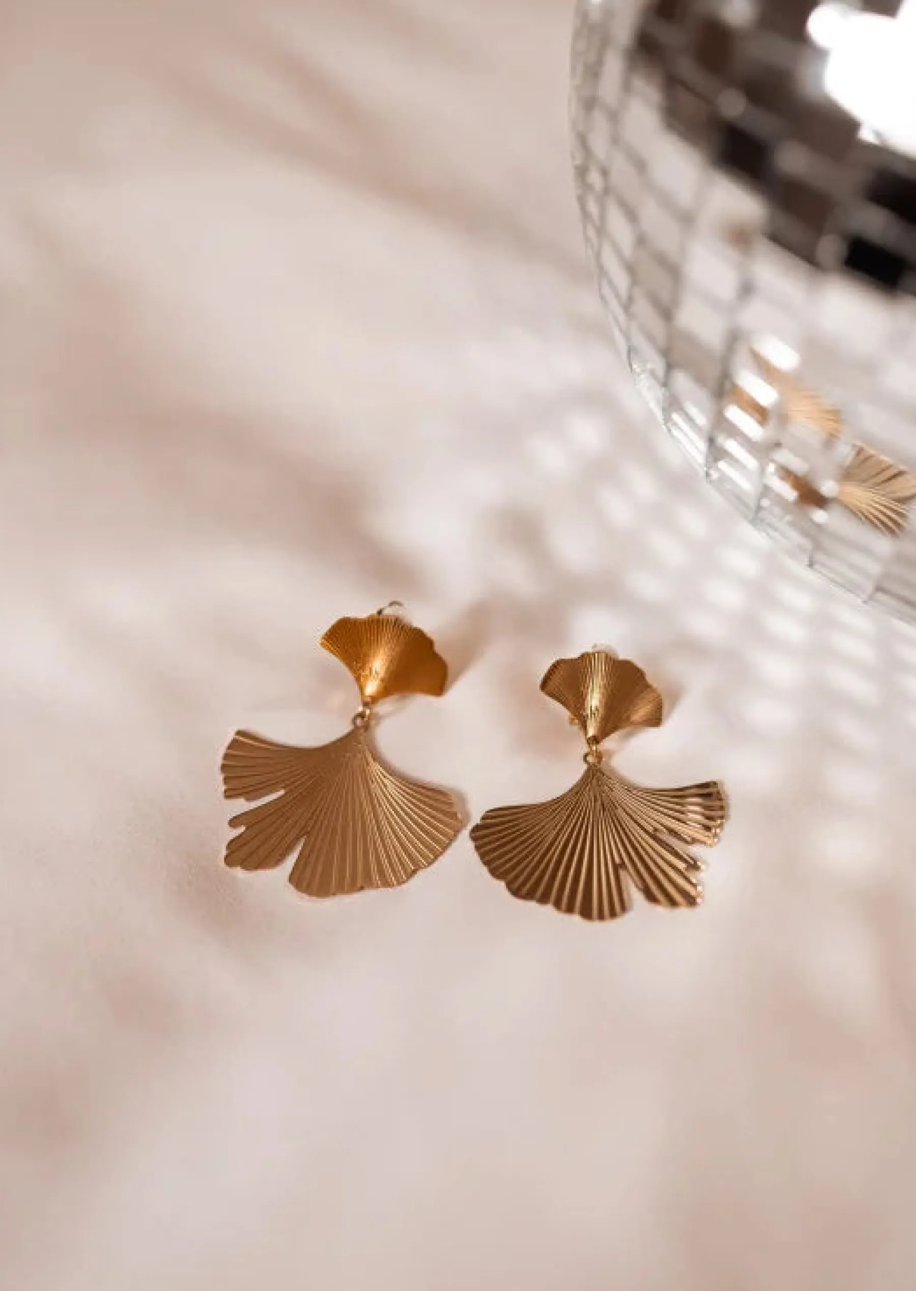 Boucles d'oreilles-EASY-CLOTHES Ayla - Boucles d'Oreilles Dorées - A ClipsEasy Clothes Dorées