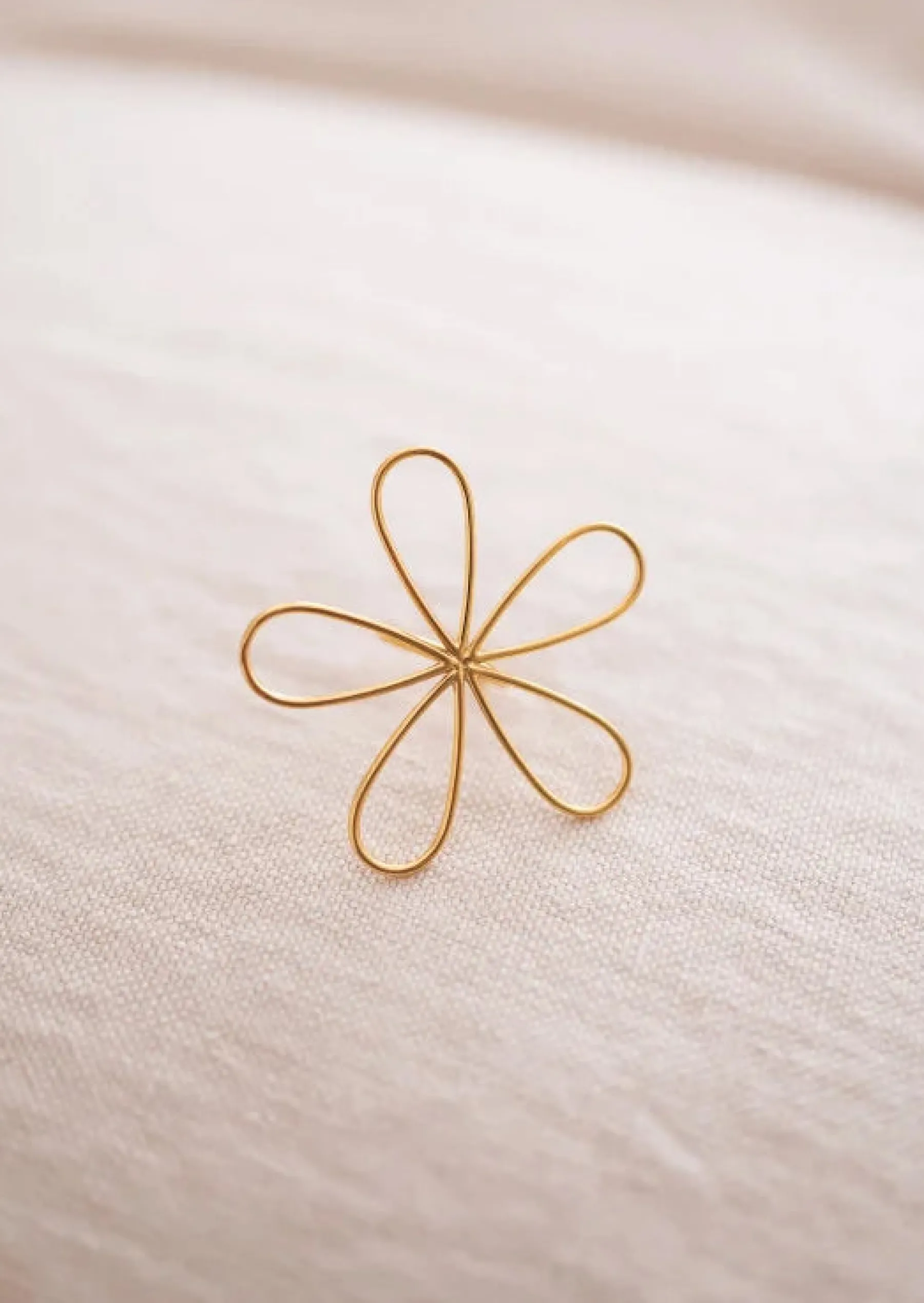 Bagues-EASY-CLOTHES Bague Barkley Dorée - Forme de Fleur - Bijoux FemmeEasy Clothes Dorée