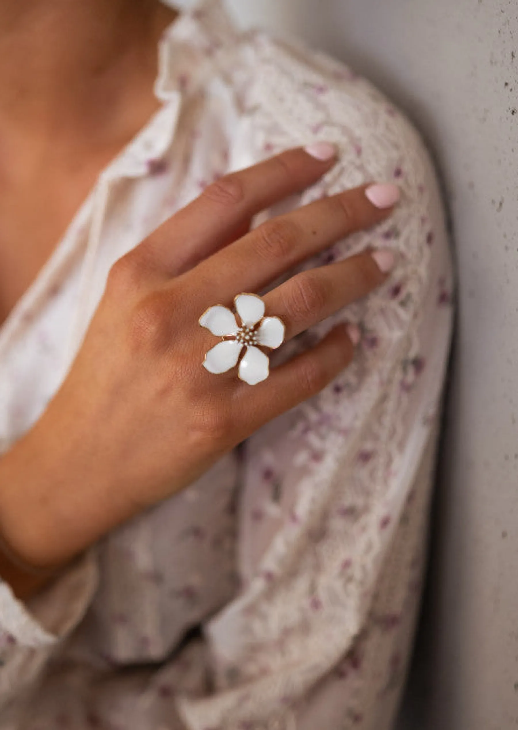 Bagues-EASY-CLOTHES Bague Blum Dorée | Avec Feur | Bijoux Easy Clothes Dorée