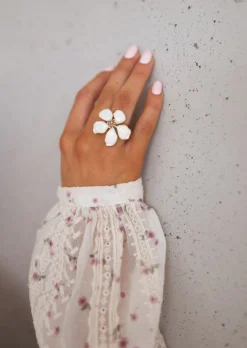Bagues-EASY-CLOTHES Bague Blum Dorée | Avec Feur | Bijoux Easy Clothes Dorée       