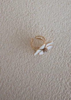 Bagues-EASY-CLOTHES Bague Blum Dorée | Avec Feur | Bijoux Easy Clothes Dorée