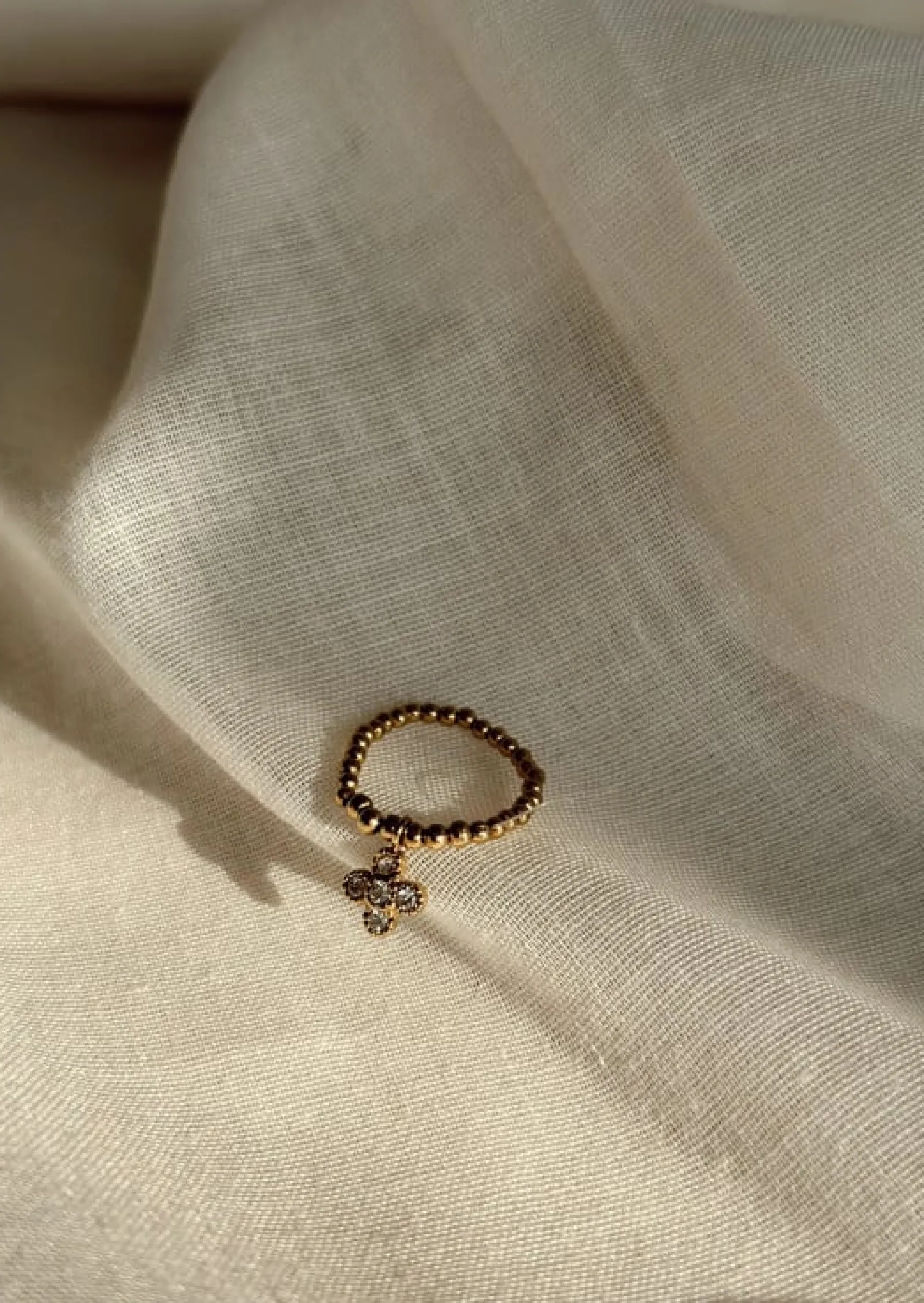 Bagues-EASY-CLOTHES Bague Cross dorée | Bague en croix | Ready-to-wear online | Easy Clothes Dorée