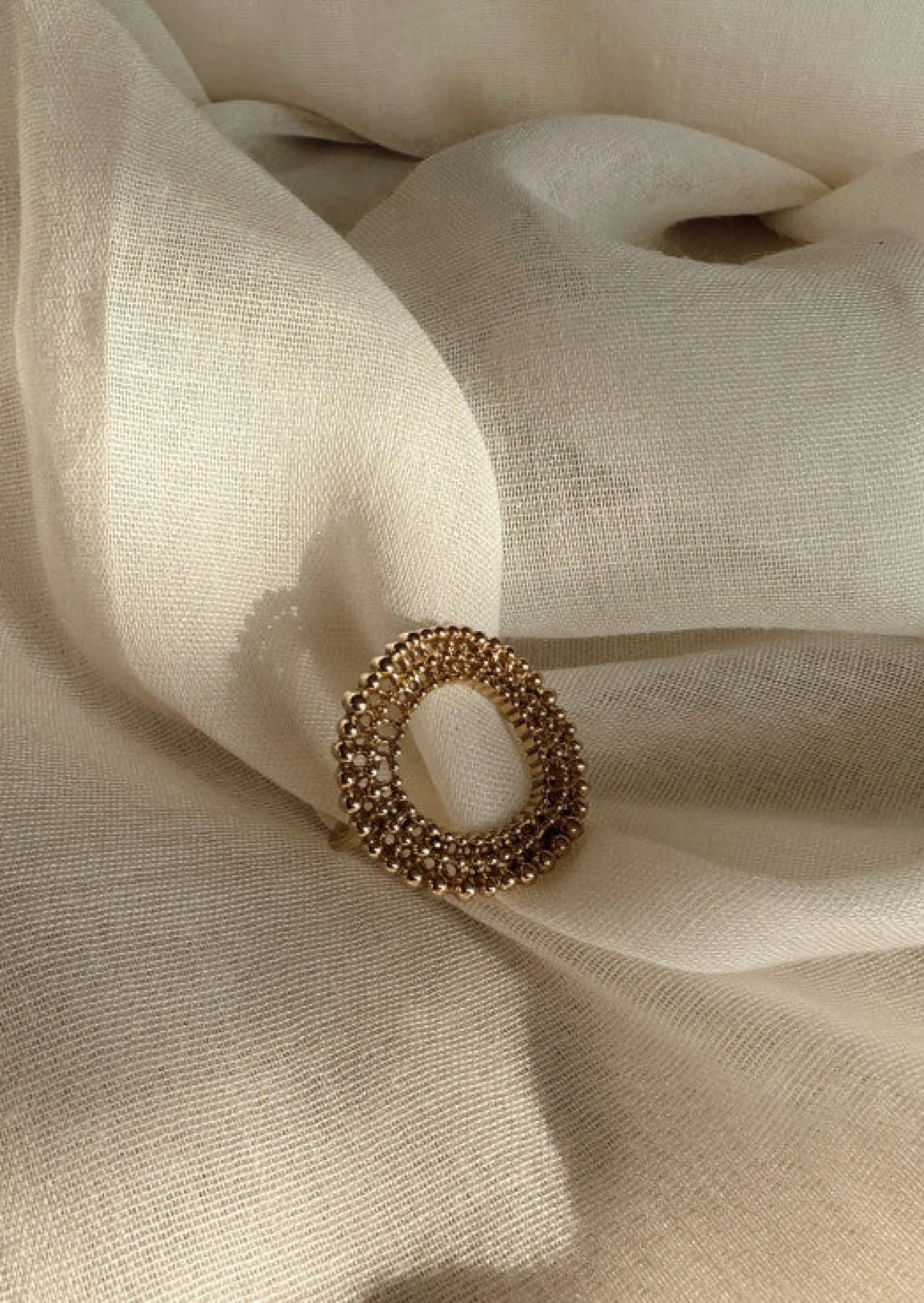 Bagues-EASY-CLOTHES Bague Dasou dorée | Bague ronde tressée | Prêt-à-porter en ligne | Easy Clothes Dorée