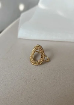 Bagues-EASY-CLOTHES Bague Dasou dorée | Bague ronde tressée | Prêt-à-porter en ligne | Easy Clothes Dorée