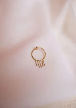Bagues-EASY-CLOTHES Bague Dorée en mailles | Bibo | Ajustable | Acier Inoxydable