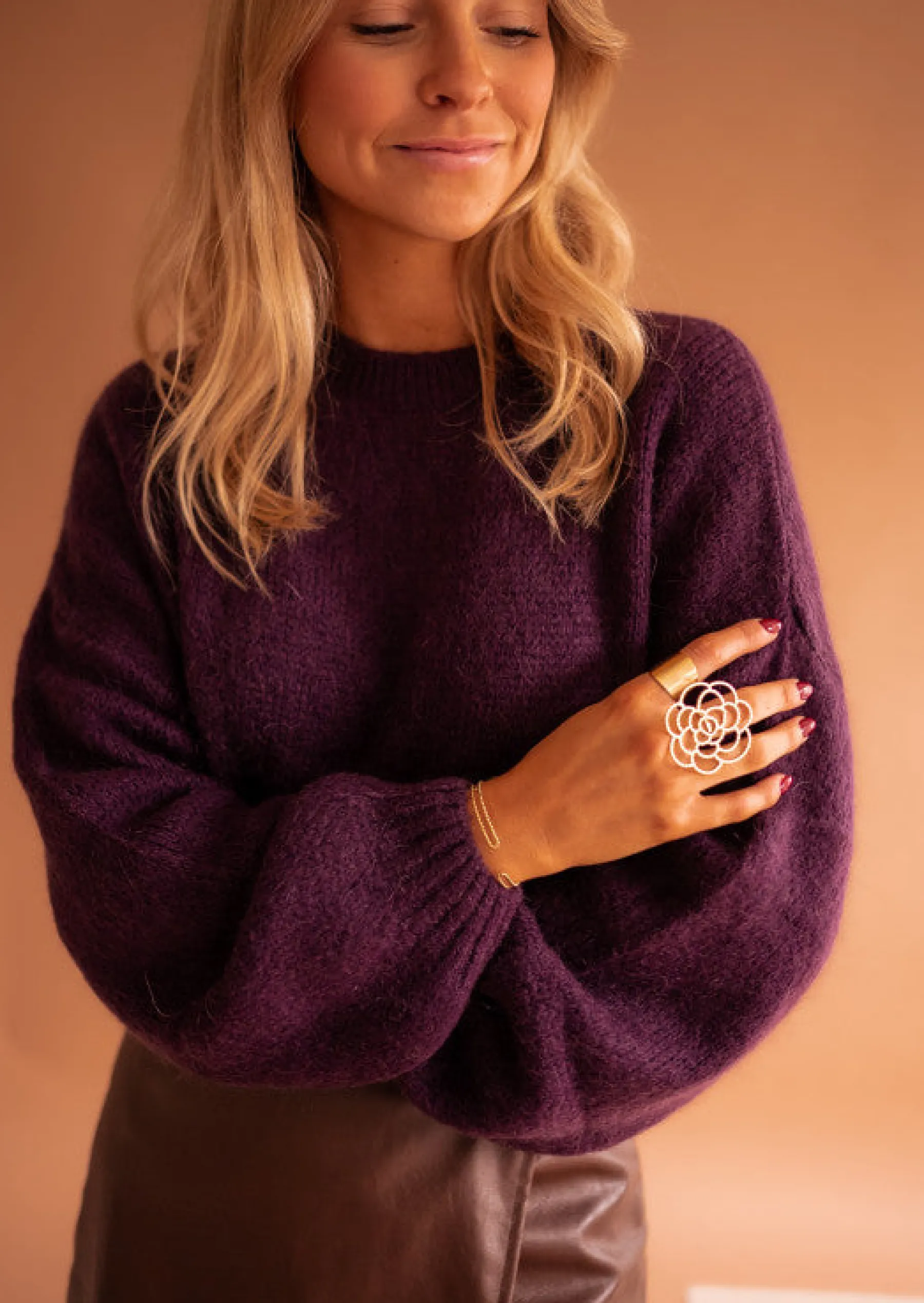 Bagues-EASY-CLOTHES Bague Egor Dorée - Forme de Fleur - AjustableEasy Clothes Dorée       