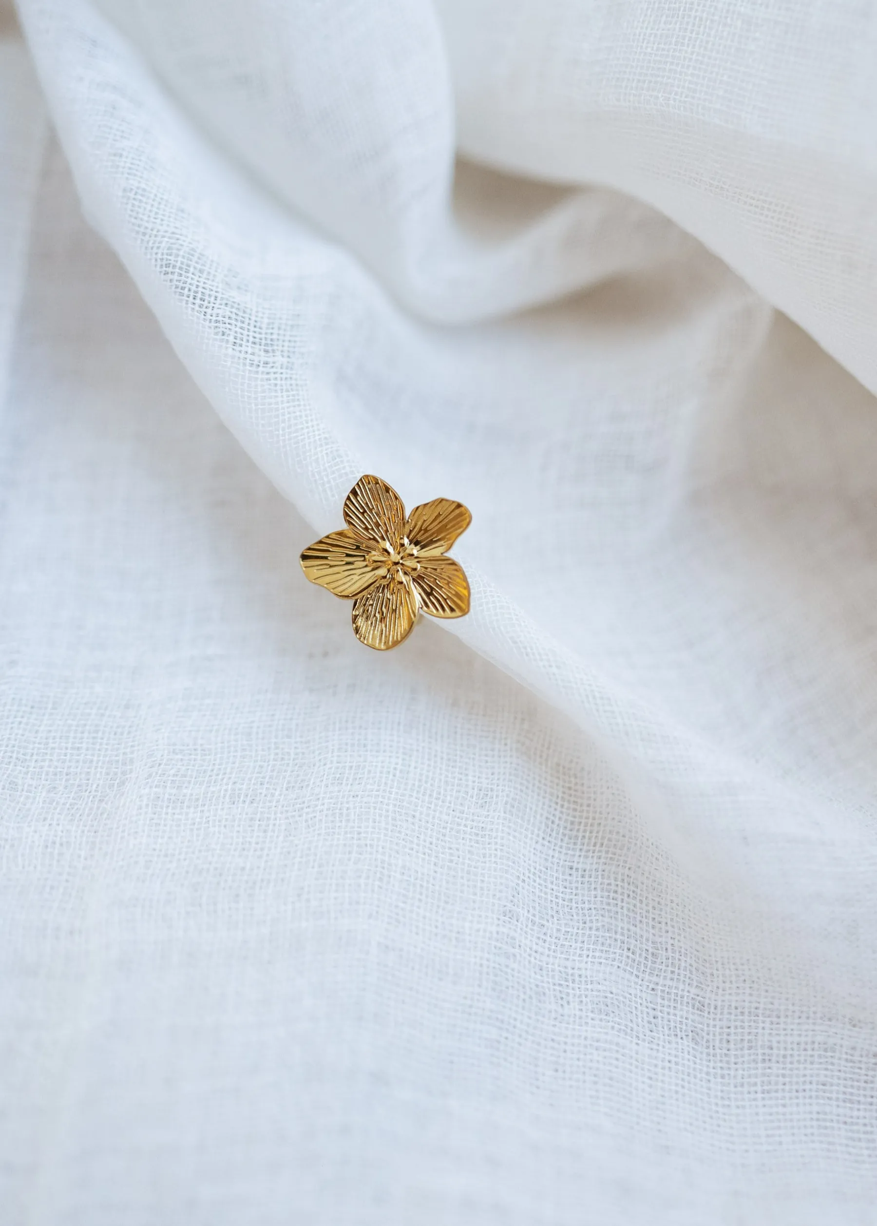 Bagues-EASY-CLOTHES Bague Flower - doréeEasy Clothes Dorée