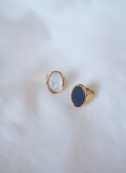 Bagues-EASY-CLOTHES Bague Lapy - dorée et écrueEasy Clothes Dorée et écrue