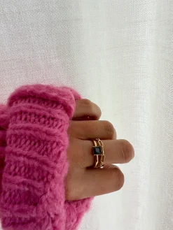 Bagues-EASY-CLOTHES Bague Lyloo - noire et doréeEasy Clothes Noire et dorée       