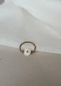 Bagues-EASY-CLOTHES Bague Viva dorée | Bague marguerite | Prêt-à-porter en ligne | Easy Clothes Dorée