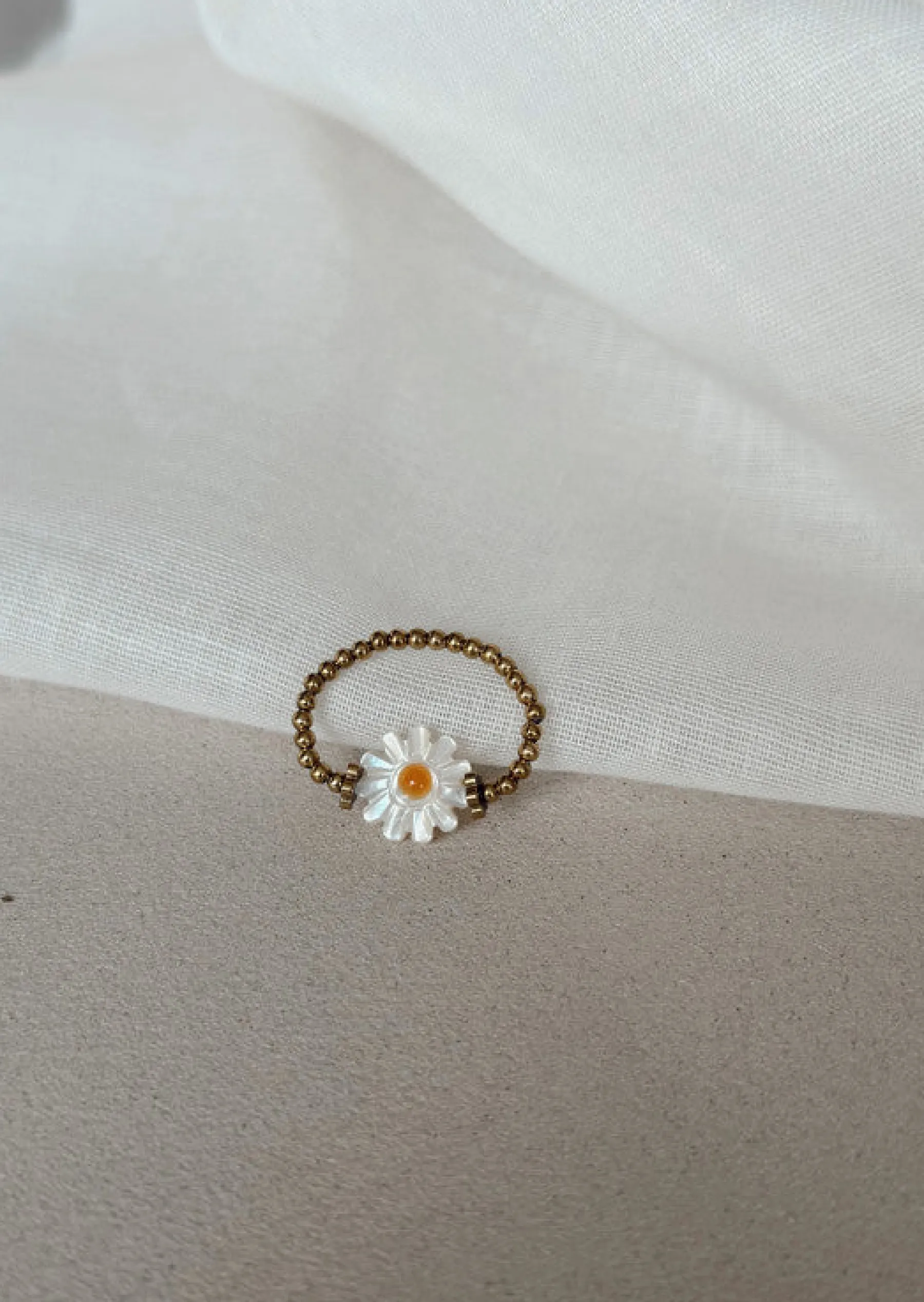 Bagues-EASY-CLOTHES Bague Viva dorée | Bague marguerite | Prêt-à-porter en ligne | Easy Clothes Dorée