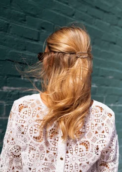 Accessoires Cheveux-EASY-CLOTHES Barrette Cannes dorée | Barrette en feuille | Prêt-à-porter en ligne | Easy Clothes Dorée       