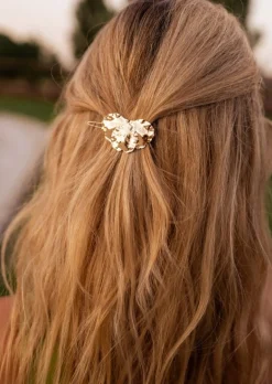 Accessoires Cheveux-EASY-CLOTHES Barrette Lemis Dorée - Acier Inoxydable - Accessoires CheveuxEasy Clothes Dorée       