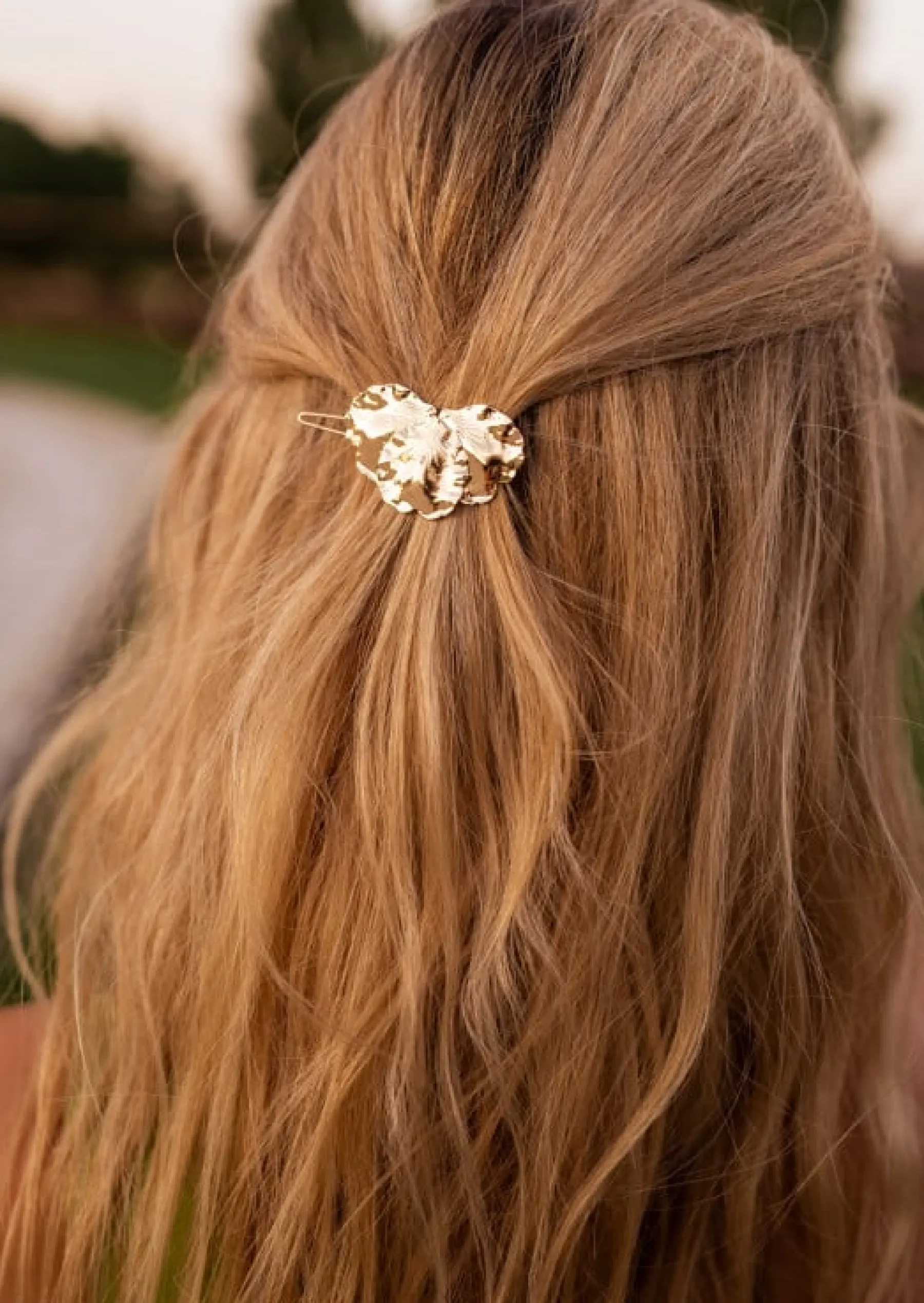 Accessoires Cheveux-EASY-CLOTHES Barrette Lemis Dorée - Acier Inoxydable - Accessoires CheveuxEasy Clothes Dorée