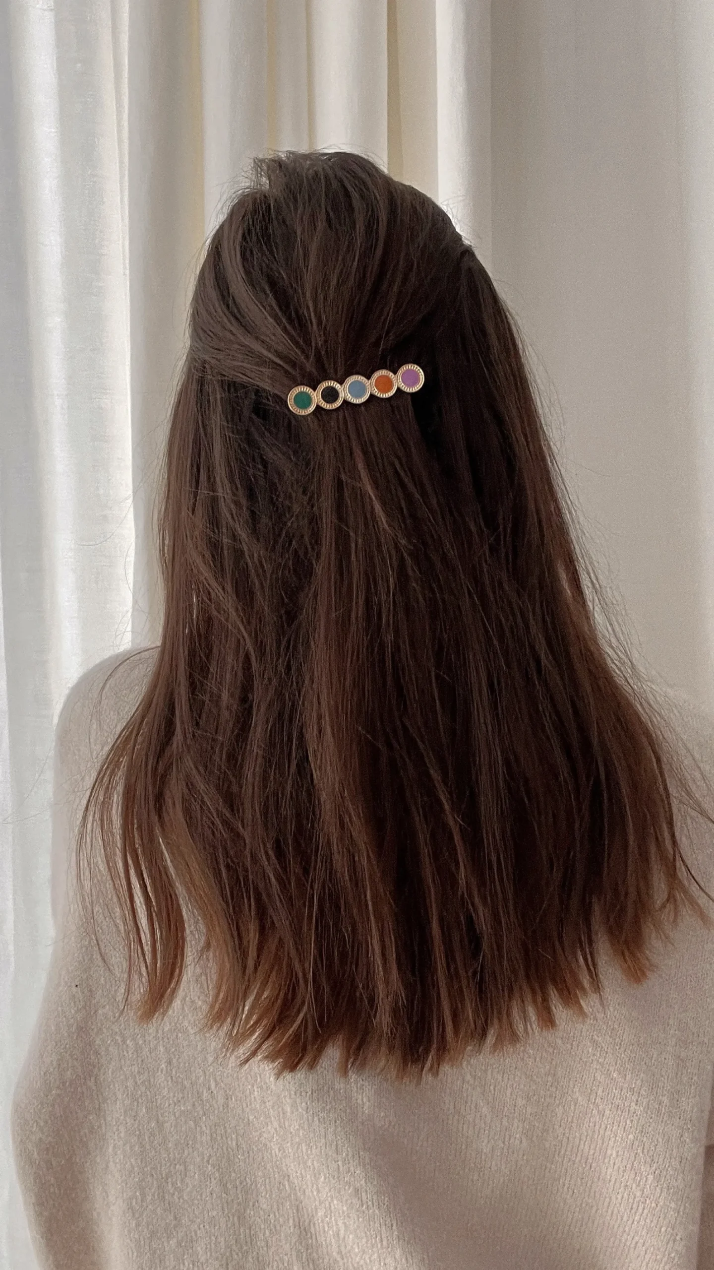 Accessoires Cheveux-EASY-CLOTHES Barrette Styla - dorée et multicoloreEasy Clothes Dorée et multicolore
