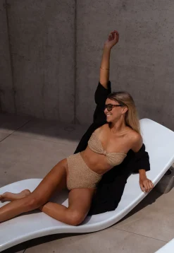Body & Lingerie-EASY-CLOTHES Bas Bikini Seven - doré à paillettesEasy Clothes Doré à paillettes
