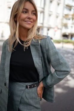 Blazers-EASY-CLOTHES Blazer Asly à carreaux - vertEasy Clothes Vert