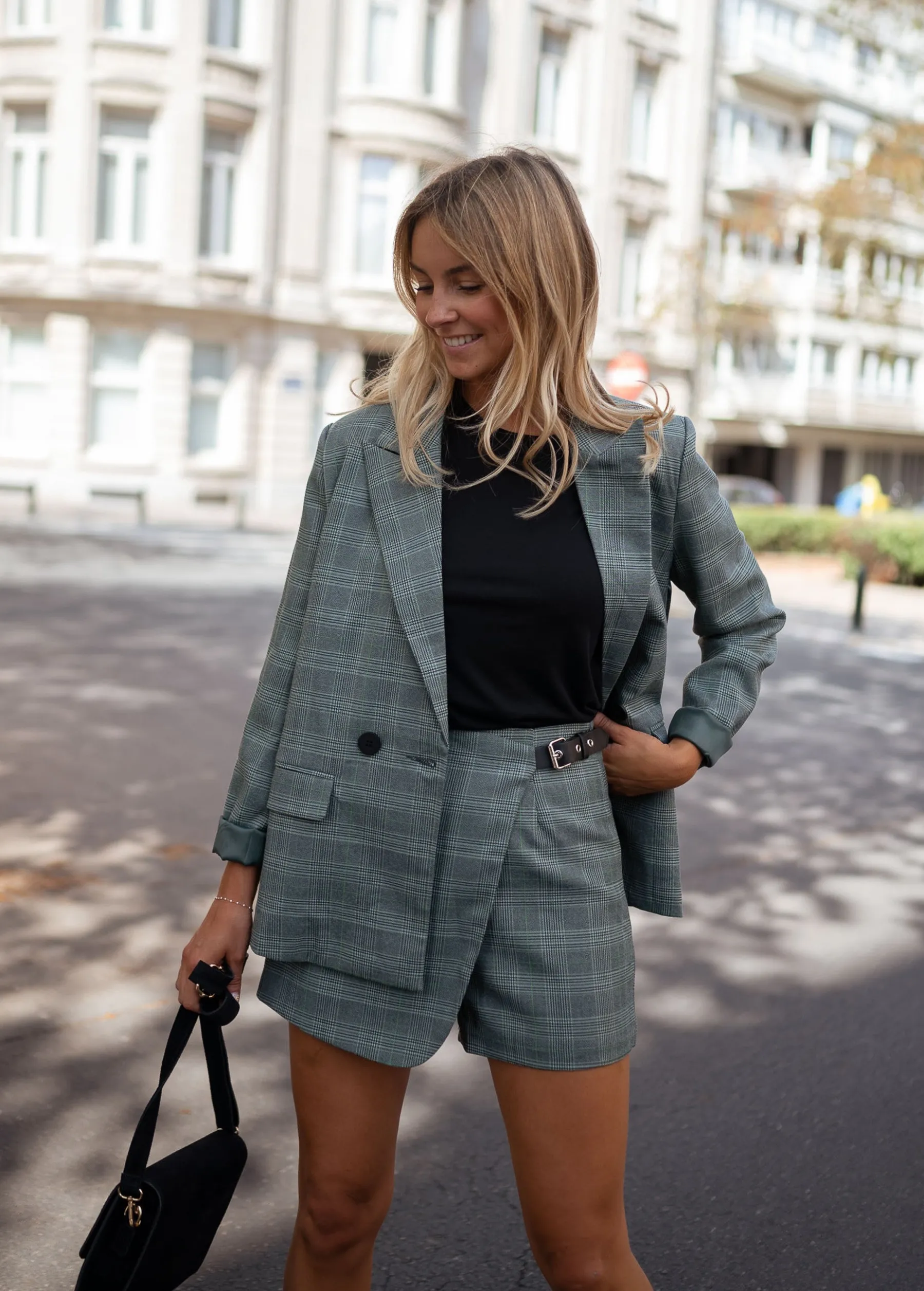Blazers-EASY-CLOTHES Blazer Asly à carreaux - vertEasy Clothes Vert