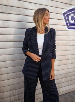 Blazers-EASY-CLOTHES Blazer Bruno - bleu foncéEasy Clothes Bleu foncé