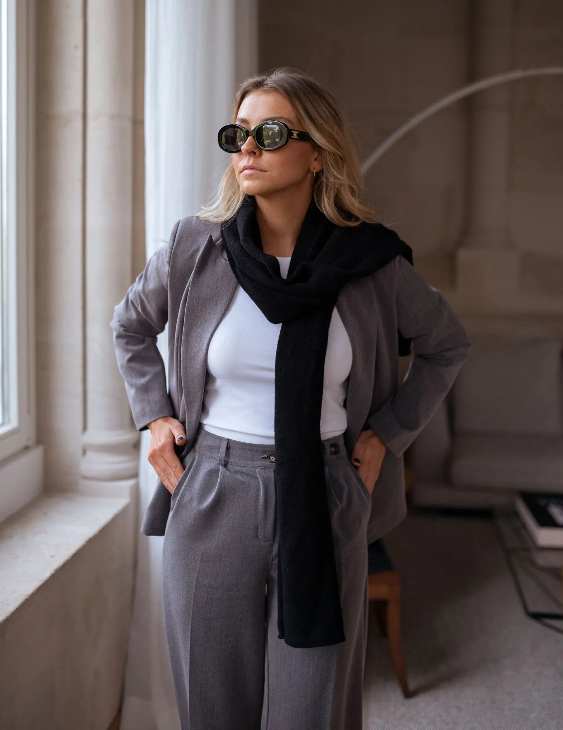 Blazers-EASY-CLOTHES Blazer Denysa - grisEasy Clothes Gris