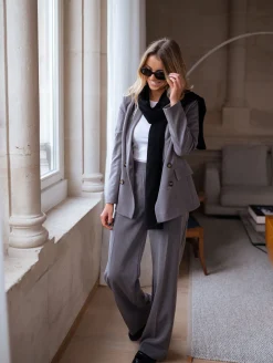Blazers-EASY-CLOTHES Blazer Denysa - grisEasy Clothes Gris