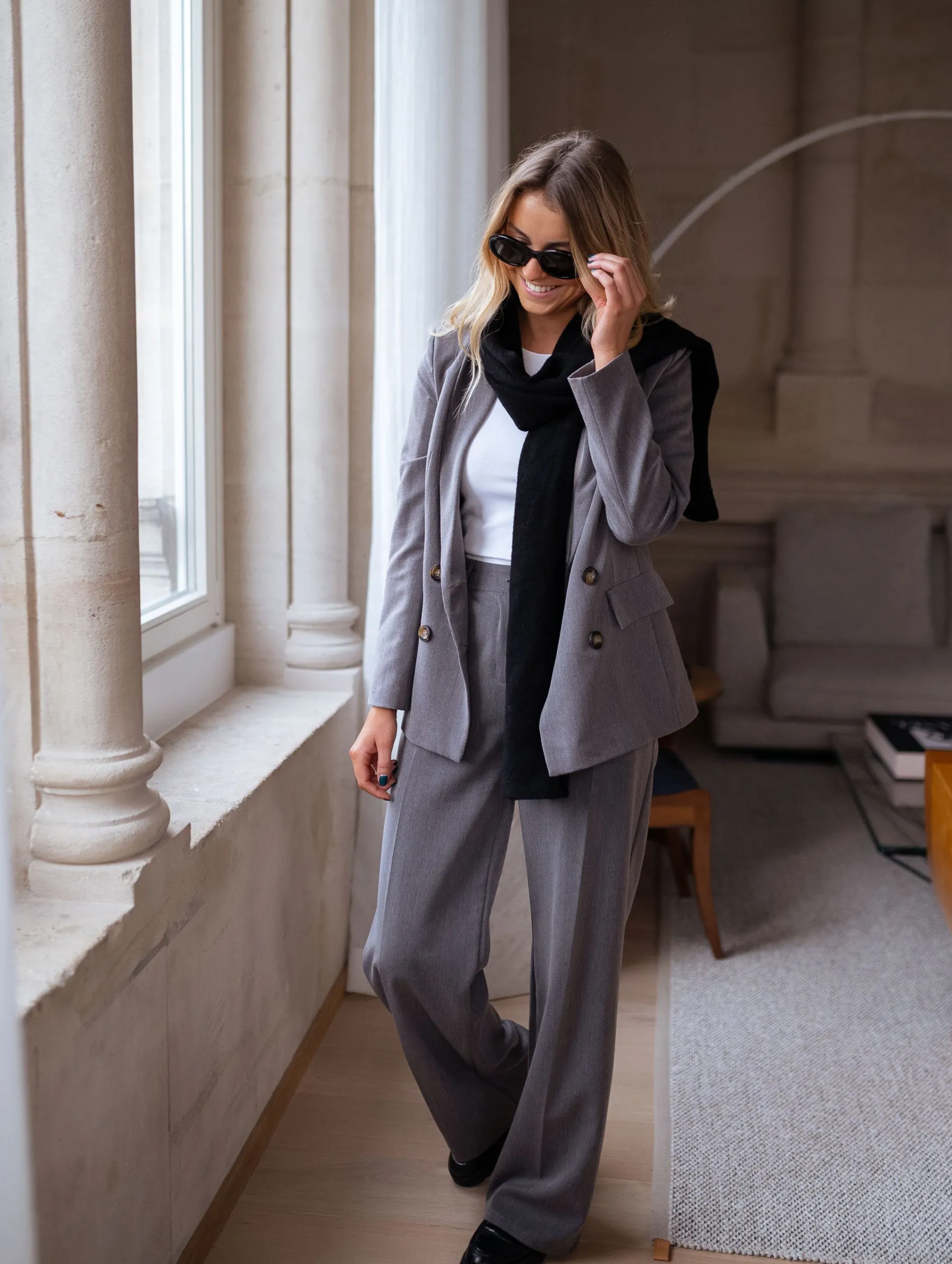 Blazers-EASY-CLOTHES Blazer Denysa - grisEasy Clothes Gris