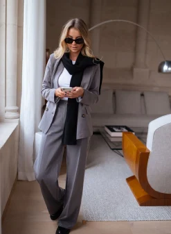 Blazers-EASY-CLOTHES Blazer Denysa - grisEasy Clothes Gris