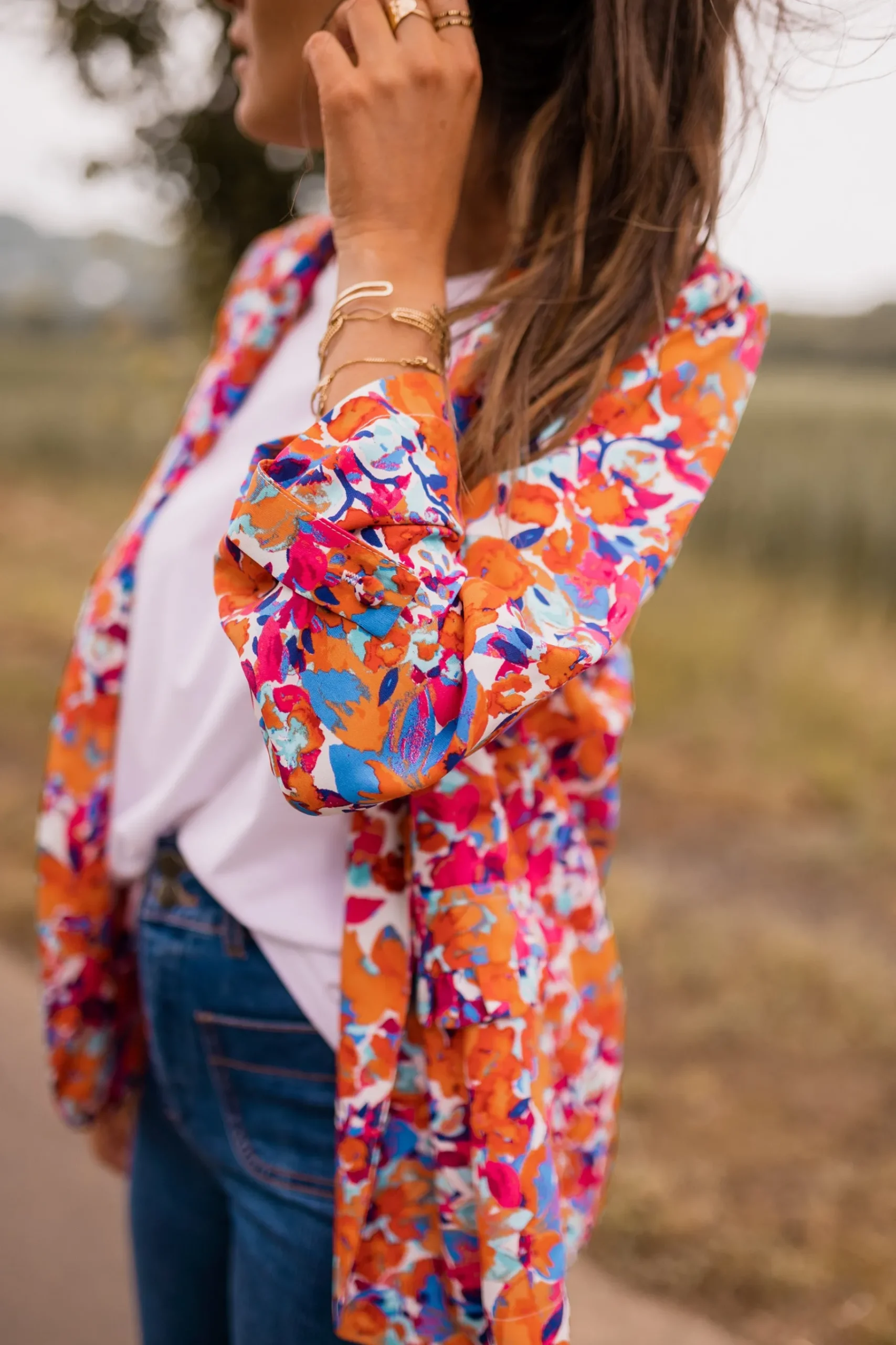Blazers-EASY-CLOTHES Blazer Lisbonne - à fleursEasy Clothes À fleurs