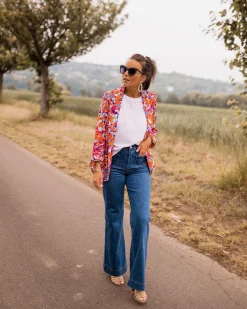 Blazers-EASY-CLOTHES Blazer Lisbonne - à fleursEasy Clothes À fleurs