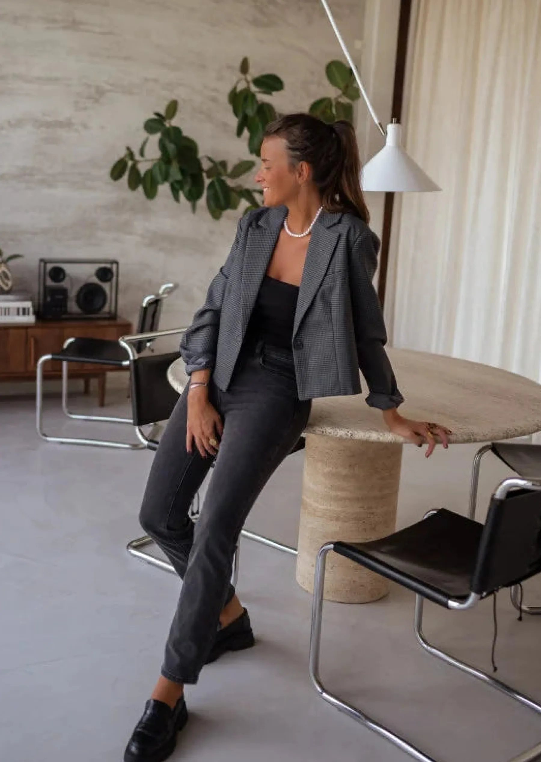 Blazers-EASY-CLOTHES Blazer Mika - À Carreaux - ÉpaulettesEasy Clothes À carreaux