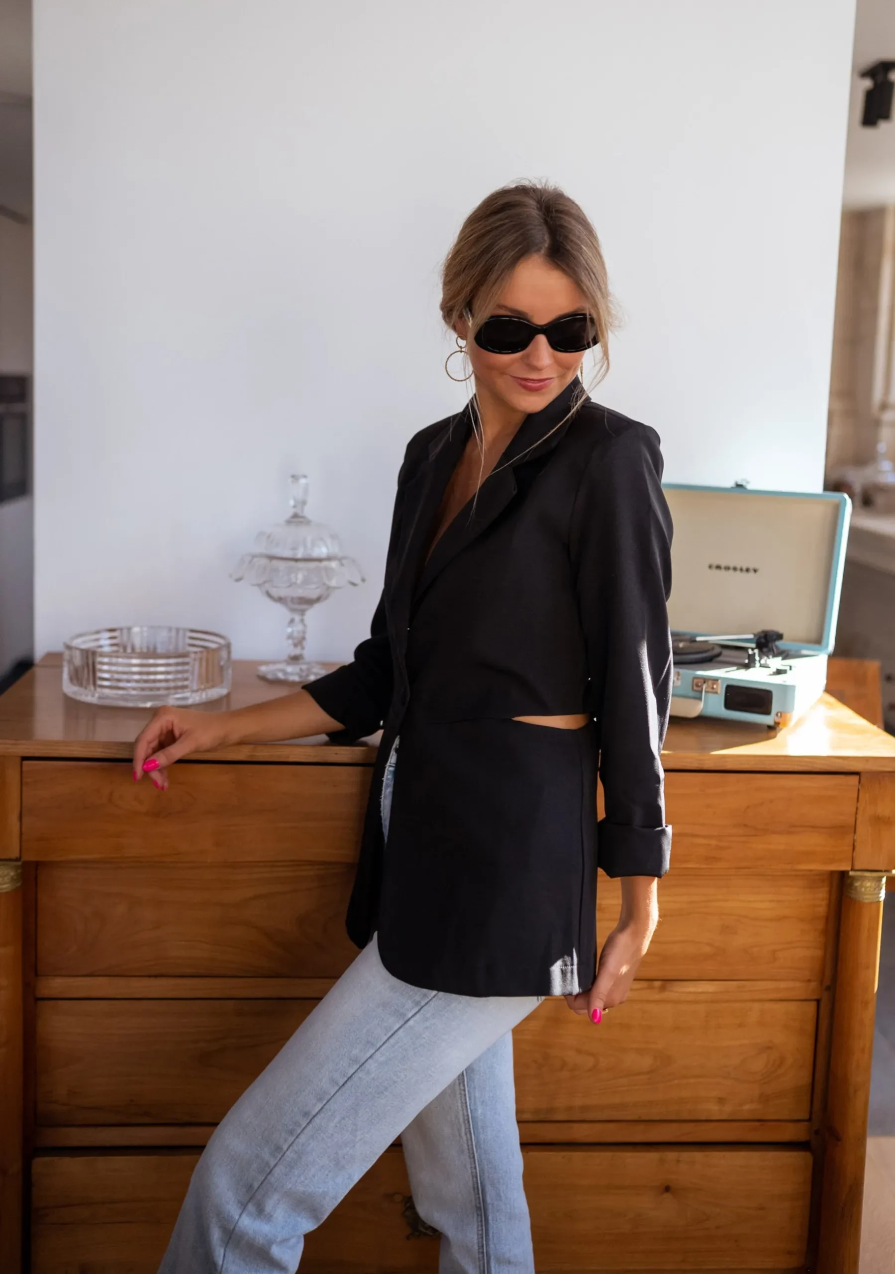 Blazers-EASY-CLOTHES Blazer Ophélie - CREATION - NoirEasy Clothes Noir