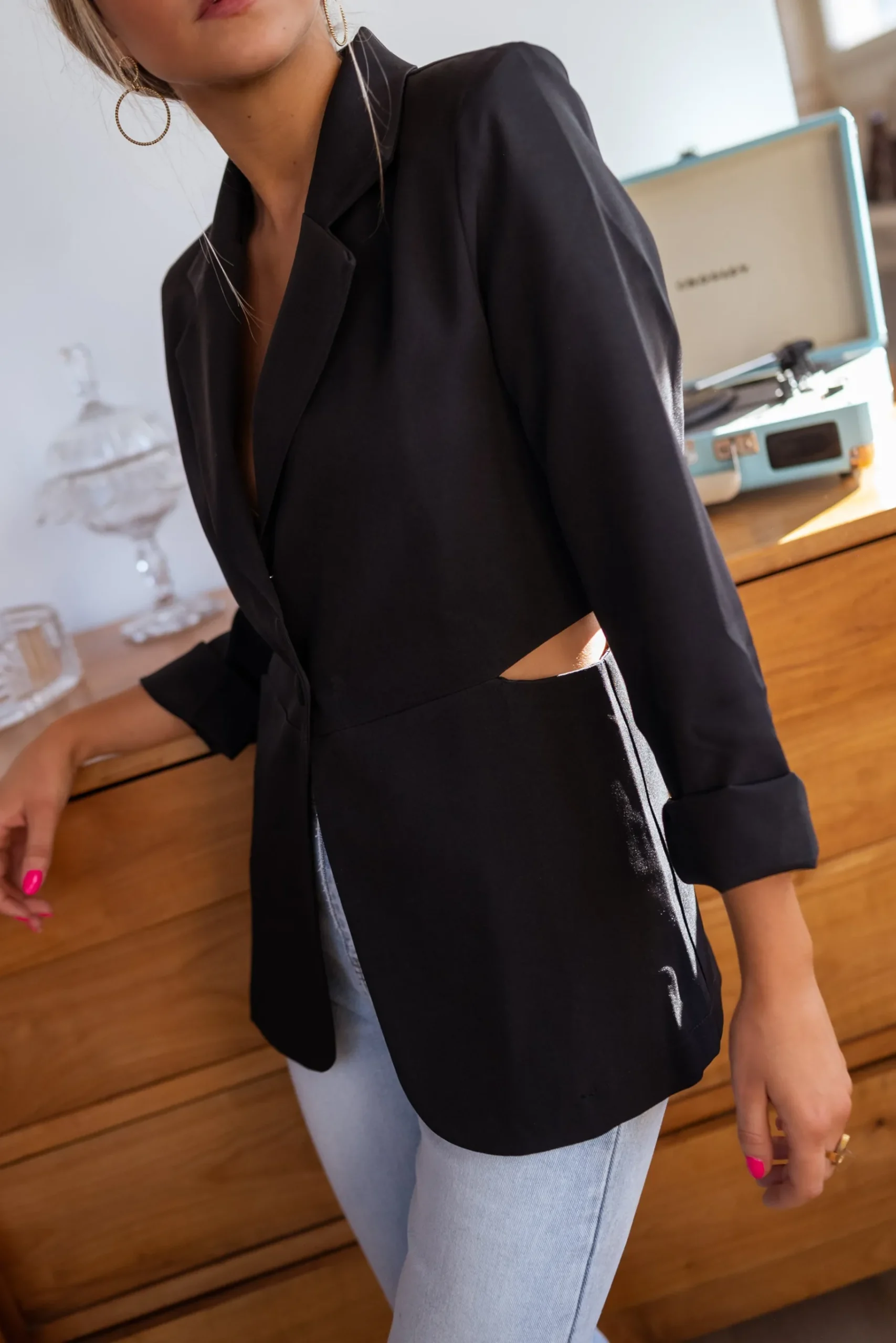 Blazers-EASY-CLOTHES Blazer Ophélie - CREATION - NoirEasy Clothes Noir