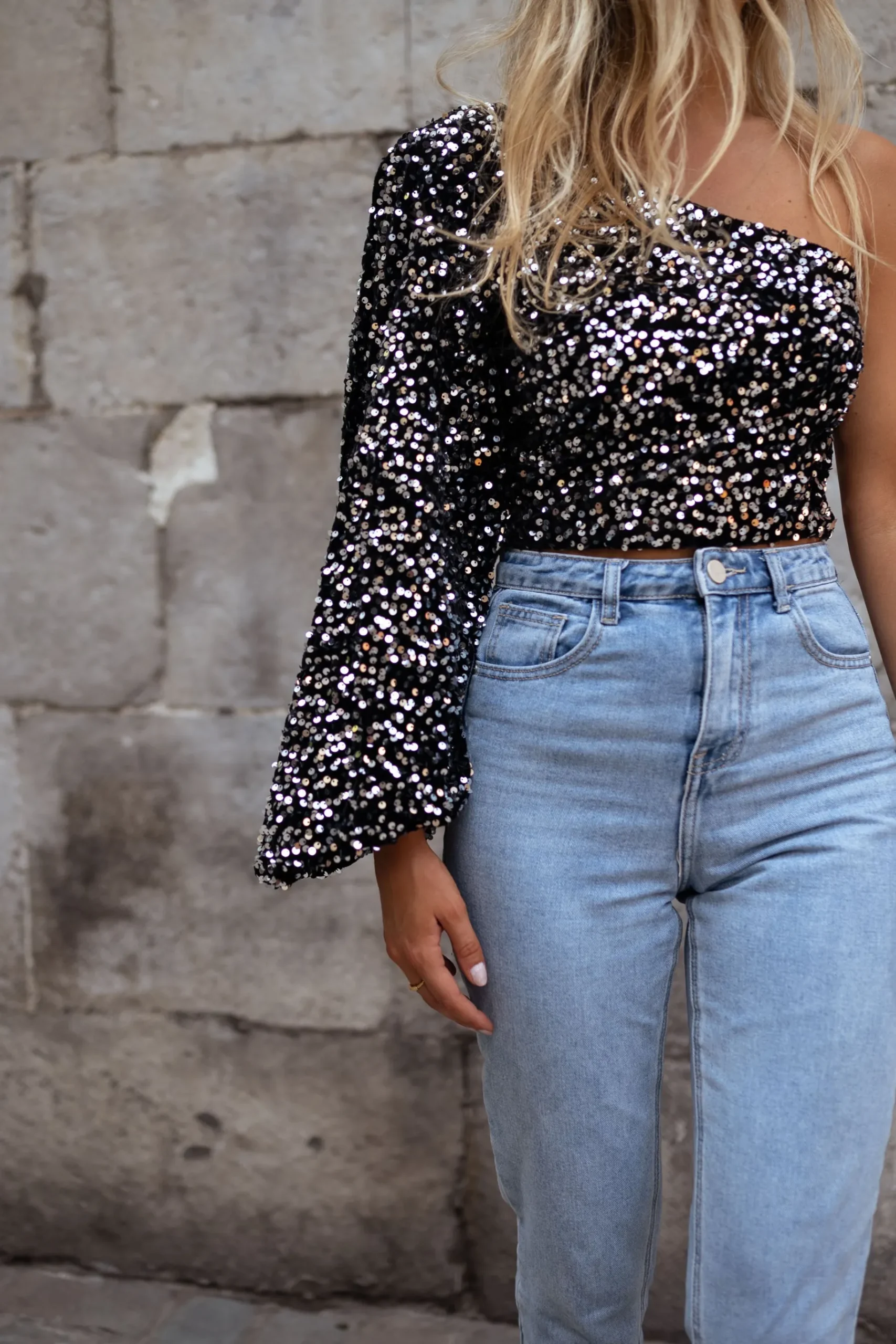 Chemisiers & Blouses-EASY-CLOTHES Blouse Albane - à paillettesEasy Clothes À paillettes