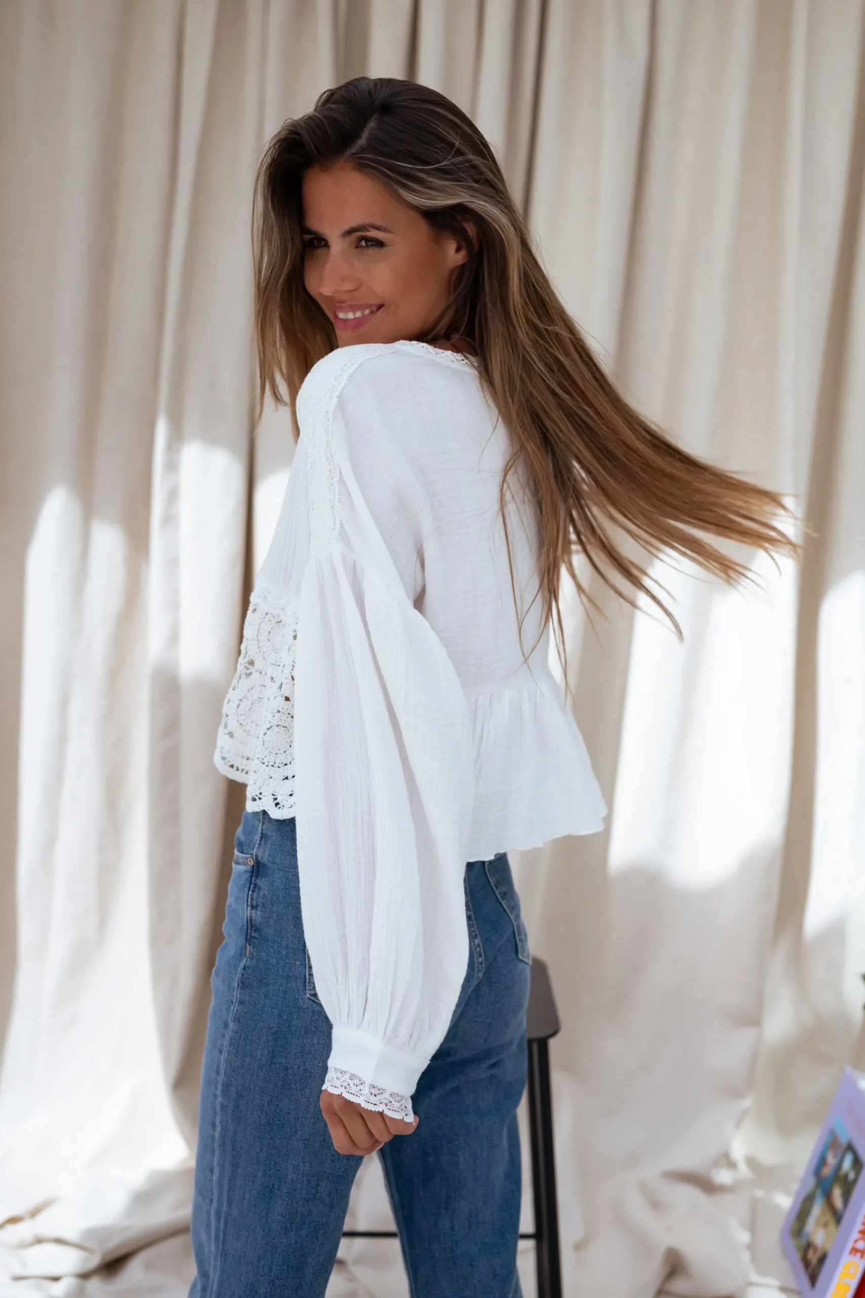 Chemisiers & Blouses-EASY-CLOTHES Blouse Aldo - écrueEasy Clothes Écrue