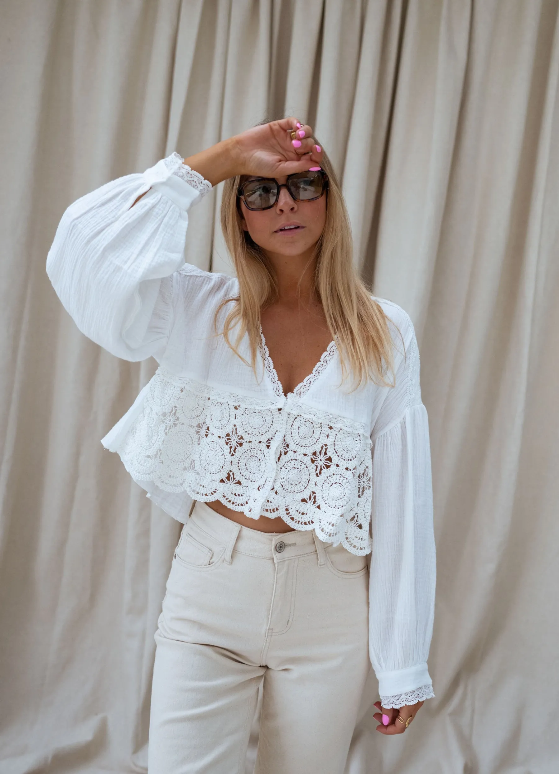 Chemisiers & Blouses-EASY-CLOTHES Blouse Aldo - écrueEasy Clothes Écrue