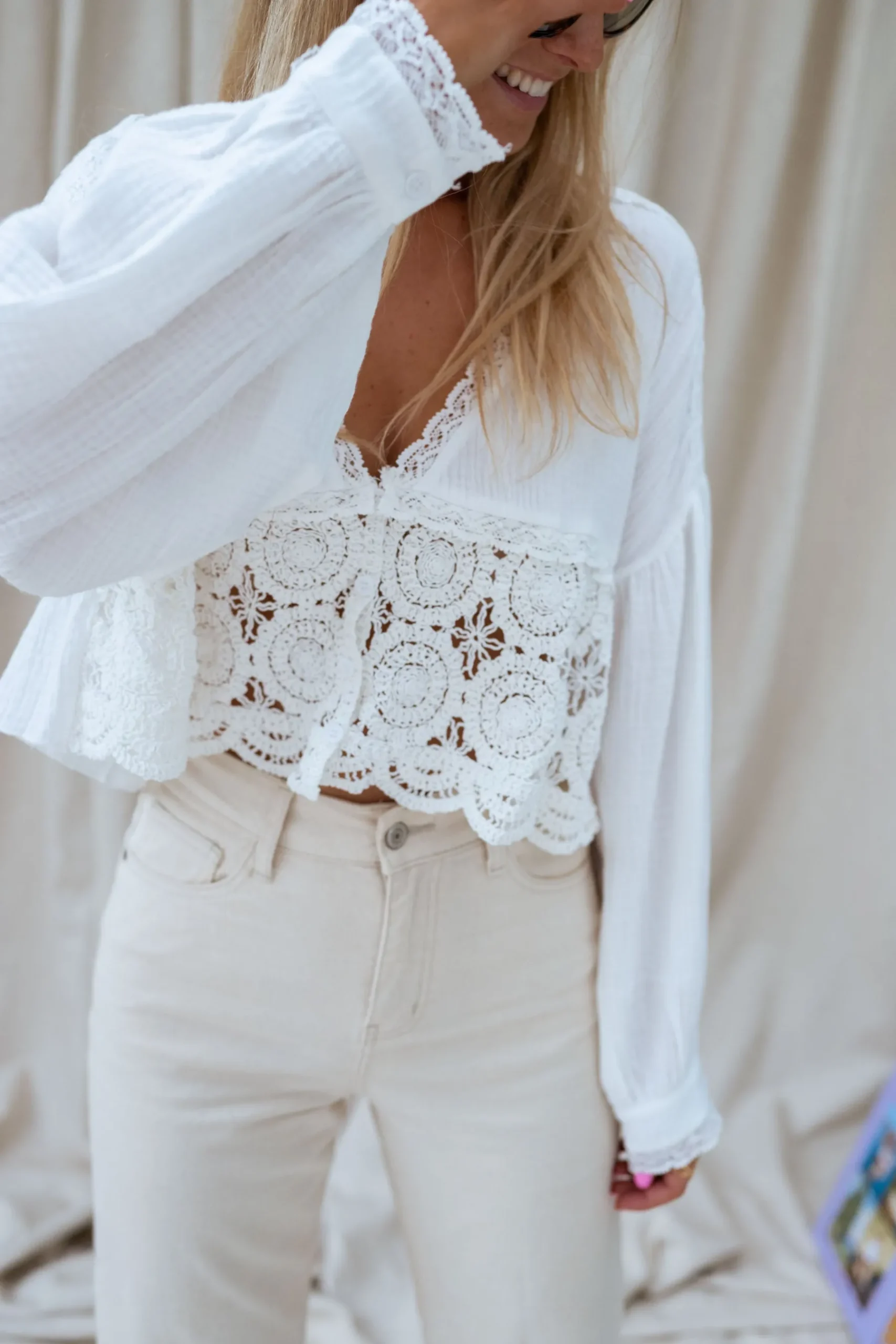 Chemisiers & Blouses-EASY-CLOTHES Blouse Aldo - écrueEasy Clothes Écrue