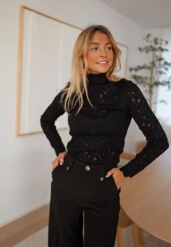 Chemisiers & Blouses-EASY-CLOTHES Blouse Anais - noireEasy Clothes Noire       