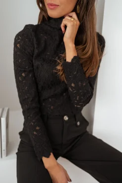 Chemisiers & Blouses-EASY-CLOTHES Blouse Anais - noireEasy Clothes Noire       