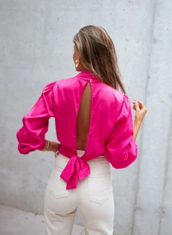 Chemisiers & Blouses-EASY-CLOTHES Blouse Ariel - roseEasy Clothes Rose       