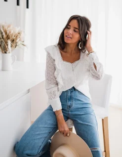 Chemisiers & Blouses-EASY-CLOTHES Blouse Armane - blancheEasy Clothes Blanche       