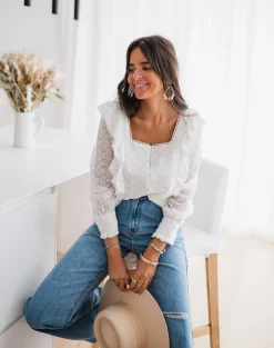 Chemisiers & Blouses-EASY-CLOTHES Blouse Armane - blancheEasy Clothes Blanche       