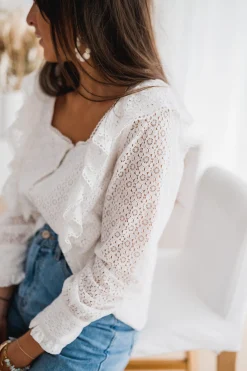 Chemisiers & Blouses-EASY-CLOTHES Blouse Armane - blancheEasy Clothes Blanche       