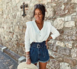 Chemisiers & Blouses-EASY-CLOTHES Blouse Athea - blancheEasy Clothes Blanche       