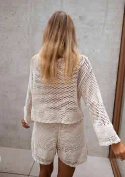 Chemisiers & Blouses-EASY-CLOTHES Blouse Augustine - écrue en crochetEasy Clothes Écrue en crochet       