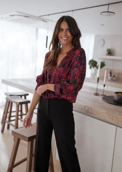 Chemisiers & Blouses-EASY-CLOTHES Blouse Catherine - à fleursEasy Clothes À fleurs       