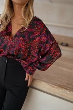 Chemisiers & Blouses-EASY-CLOTHES Blouse Catherine - à fleursEasy Clothes À fleurs       