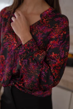 Chemisiers & Blouses-EASY-CLOTHES Blouse Catherine - à fleursEasy Clothes À fleurs       