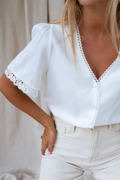 Chemisiers & Blouses-EASY-CLOTHES Blouse Celie - écrueEasy Clothes Écrue       