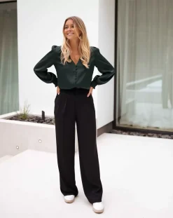 Chemisiers & Blouses-EASY-CLOTHES Blouse Daina - verteEasy Clothes Verte
