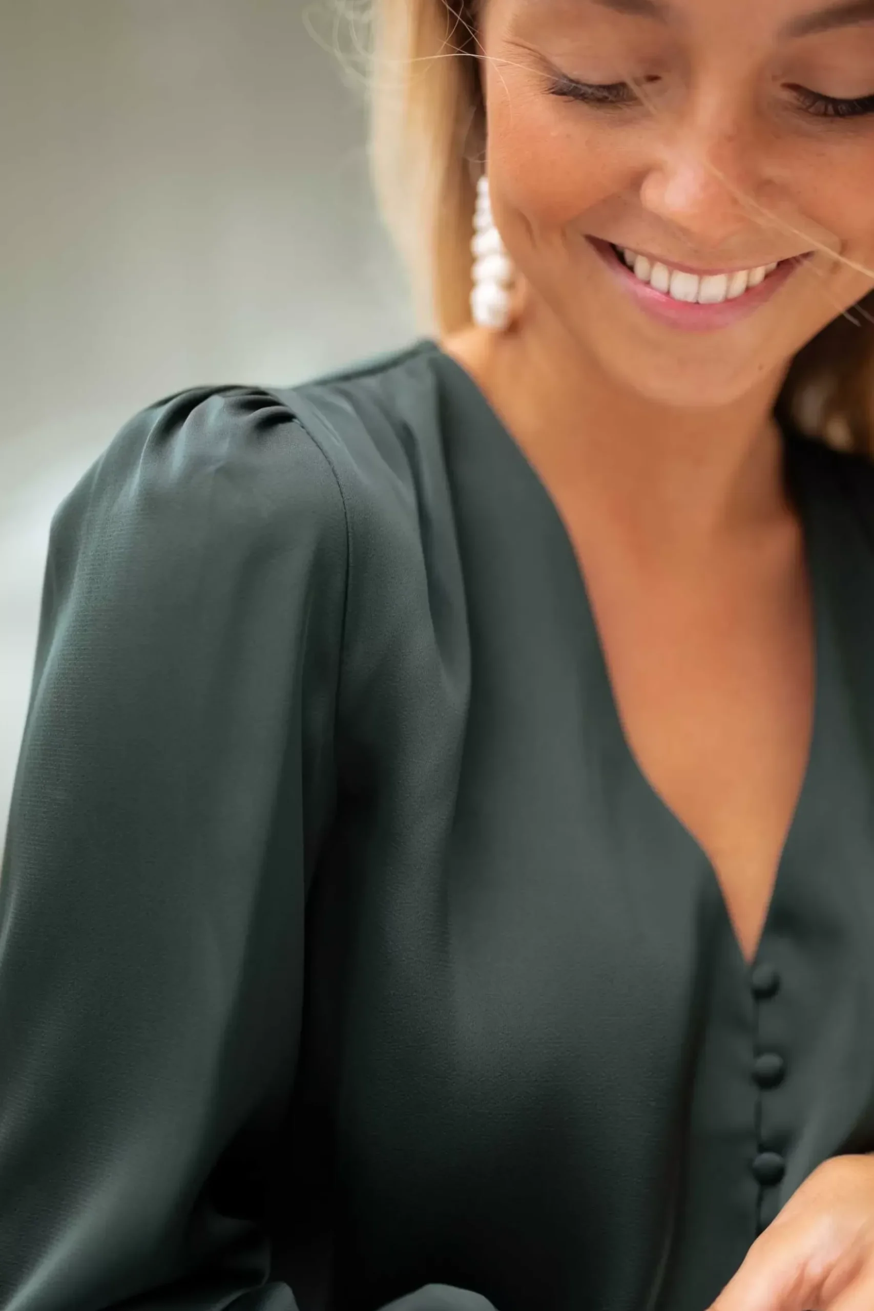 Chemisiers & Blouses-EASY-CLOTHES Blouse Daina - verteEasy Clothes Verte